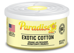 Osvěžovač vzduchu Paradise Air Organic Air Freshener 42 g, vůně Exotická bavlna