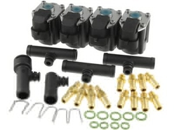 Vstřikovače LPG Stag W031 4V 2 ohm, BFC - propojení 12mm hadice