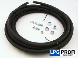 Trubka PVC 8mm pro LPG XD5 nad 200kW sada 7m - rovné koncovky M1