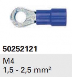 Očko kabelové lisovací M4 0,5-1mm2 10ks