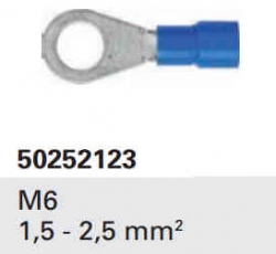 Očko kabelové lisovací M6 0,5-1mm2 10ks