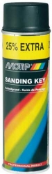 Motip - Sanding key, Rychlesnoucí kontrolní lak, černý 500ml - sprej
