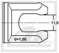 ATE - Držák brzdové hadice 11mm