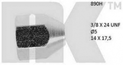 NK - koncovka brzdové trubky průměr 5mm, 3/8 x 24 UNF, 14x17,5mm
