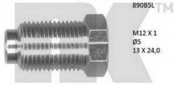 NK - koncovka brzdové trubky průměr 5mm, M12x1, 13x24mm