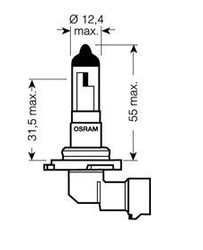 OSRAM Žárovka H10 12V 42W PY20D 1ks