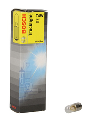 BOSCH  T4W  24V 4W BA9S Trucklight, s paticí  10 ks