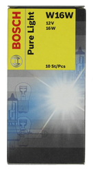 BOSCH   W16W  12V 16W W2,1X9,5D Pure Light 10 ks