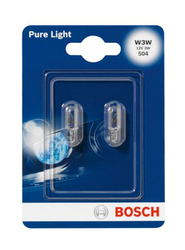 BOSCH  Žárovka W3W  12V 3W W2,1X9,5D Pure Light 2ks