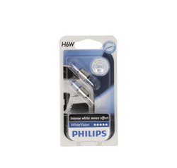 PHILIPS Žárovka H6W  12V 6W BAX9S 2ks