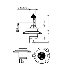 Philips LongLife Eco Vision H4 12V 55W - krabička 1ks