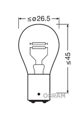 OSRAM P21/5W 12V 5/21W BAY15D Standard, s paticí 1ks