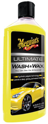 Meguiar's Ultimate Wash & Wax - luxusní, nejkoncentrovanější autošampon s příměsí karnauby a polymerů, 473 ml