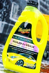 Meguiar's Ultimate Wash & Wax - luxusní, nejkoncentrovanější autošampon s příměsí karnauby a polymerů, 473 ml