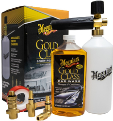 Meguiar's Gold Class Snow Foam Kit - sada napěňovače a autošamponu Meguiar's Gold Class, 473 ml