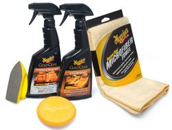 Meguiar's Heavy Duty Leather Care Kit - kompletní sada na čištění a ochranu kožených povrchů