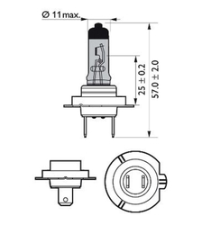 Philips WhiteVision H7 12V 55W