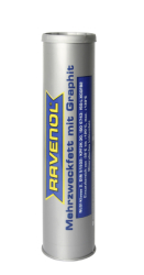 RAVENOL Mehrzweckfett mit Graphit 0,4kg = 400 g Kartusche (VE 24 Stüc