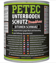 PETEC Ochrana podvozku Bitumen nepřelakovatelná, černá 1l  - plechovka