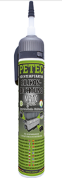 PETEC  Vysokoteplotní silikonové těsnění, šedé 200 ml