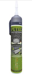 PETEC  Silikonová těsnicí hmota, bílá  200 ml  