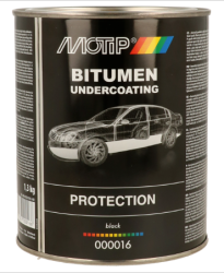 Motip - Ochranný nátěr podvozku BITUMEN, černý nepřelakovatelný plechovka 1L