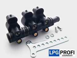 Vstřikovače LPG Lovato JLP2 KP2 lišta 3 válec - kulaté cívky - 2