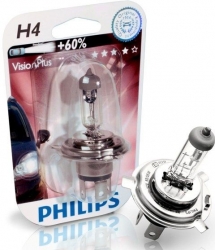 PHILIPS H4 VisionPlus 12V 60/55W  +60% 1ks