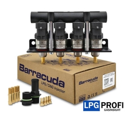 Vstřikovače LPG Barracuda SE lišta 4V komplet 120 Nl/min