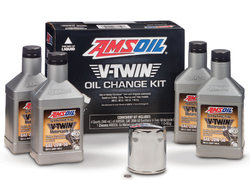 Sada pro výměnu oleje pro motocykly AMSOIL V-Twin Oil Change Kit