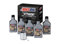 Sada pro výměnu oleje pro motocykly AMSOIL V-Twin Oil Change Kit, 5l