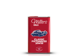 Špičkový minerální olej Millers Oils Classic Pistoneeze 20W-50 pro auto a moto veterány, objem 1l