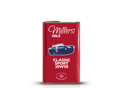 Špičkový polosyntetický motorový olej Millers Oils Classic Sport 20W-50, objem 1l