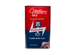 Špičkový polosyntetický motorový olej Millers Oils Classic Sport 20W-50, objem 5l