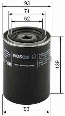 Olejový filtr BOSCH 0 451 203 194, 3/4" 16 UNF