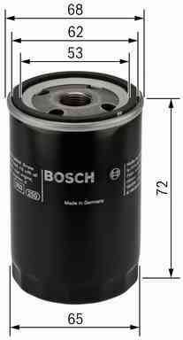 Olejový filtr BOSCH 0 986 452 028, 3/4" 16 UNF 