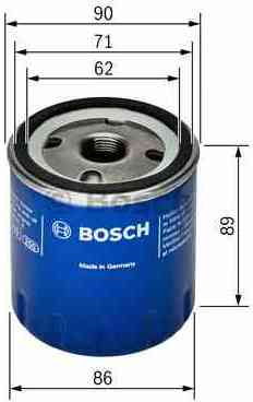Olejový filtr BOSCH 0 451 103 353, M 20 x 1,5 