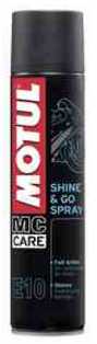 Motul - Shine & Go Spray, ošetření plastů 400 ml