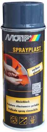 Motip - Sprayplast, tekutá guma ve spreji, CARBON LESK 400ml