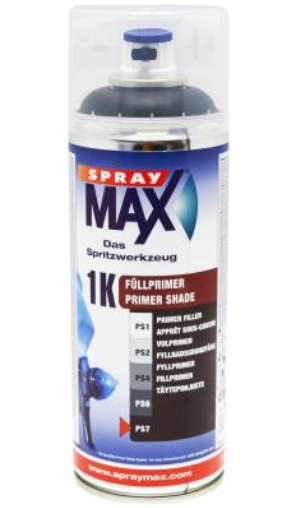 Spray Max 1K -  výplňová základní nátěrová hmota − Primer Shade, černá - 400ml Kwasny