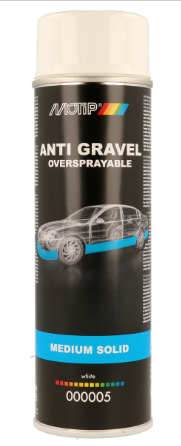 Motip - Ochranný nástřik podvozku, bílý přelakovatelný sprej 500ml